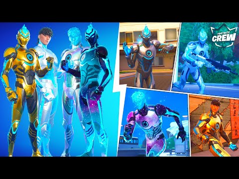 Fortnite July 2025 Crew Pack REBOOT MAN Skin Reactive GAMEPLAY All Styles!!🔥