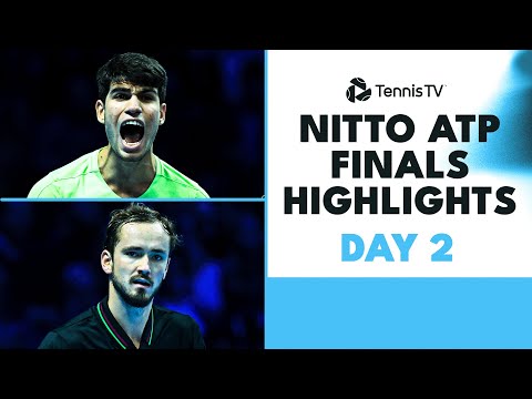 Medvedev Takes On Rublev; Alcaraz vs Zverev | Nitto ATP Finals Day 2 Highlights