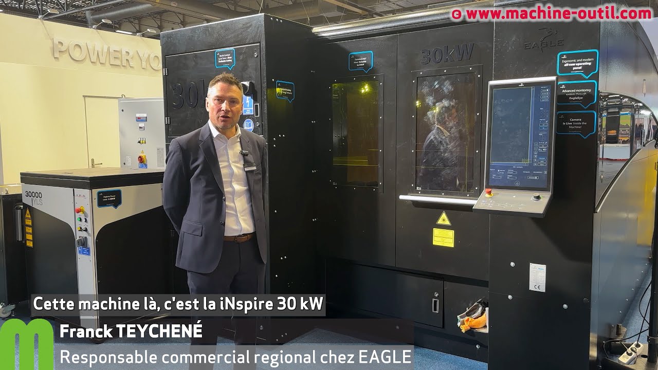 Machine de découpe laser fibre avec source 30 kW et accélérations jusqu'à 6G