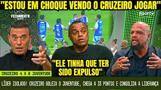 🤬 RIZEK, DENILSON E FELIPE M. QUESTIONAM PÊNALTI DO CRUZEIRO! MAS SE RENDEM AO MELHOR TIME DO BRASIL