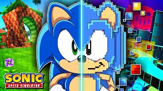 PIXEL SONIC!! - Sonic Speed Simulator (ROBLOX) 🔵💨