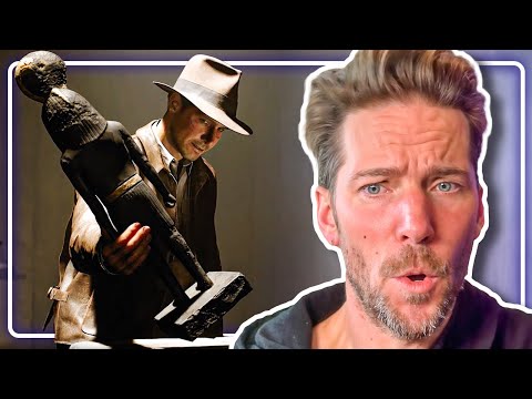 Troy Baker's FIRST Reactions to Indiana Jones and the Great Circle