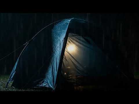 Cozy Tent Rain for Sleeping 🌙 | Relaxing ASMR Ambience | Thunder-Free