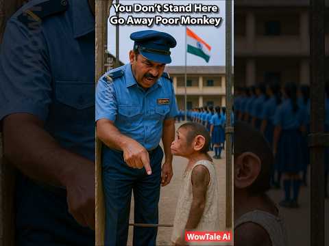 Poor Monkey 🐒 Independence Day Emotional Story 😭 #monkey #funny #cute #independenceday #india