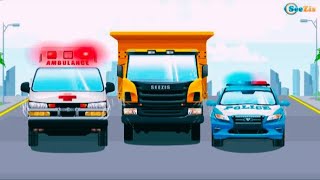 🚓 Fire Truck, Police Car, Excavator & Monster Truck Adventures | Cars Cartoon Live Stream 🚜🔥