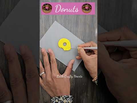 Crafting Mini Clay Donuts 🍩/DIY Clay Art/Cute Clay Craft