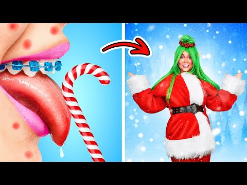 🎄 Transformation de Noël ! De Grincheux Savant à Fille Père Noël Populaire