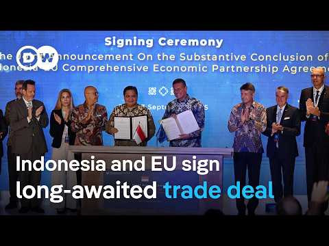 YouTube video thumbnail: Indonesia and EU Sign Sweeping Trade Agreement