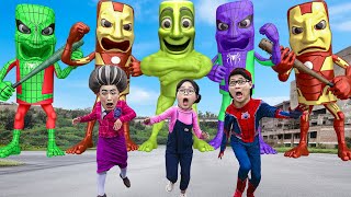 Evolution Of Tung Tung Tung Sahur SUPERHERO Vs TEAM Scary Teacher Rescue SpiderMan |Italian Brainrot