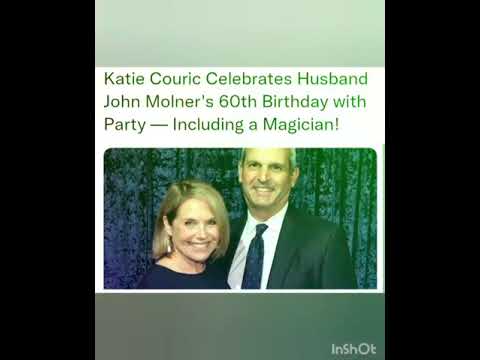 Katie Couric Celebrates Husband John Molner's 60th Birthday with Party — Including a Magician!