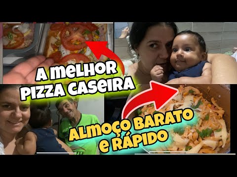 A MELHOR PIZZA E MELHOR CUSTO BENEFÍCIO+ FIZ MACARRÃO DELICIOSO+ VLOG