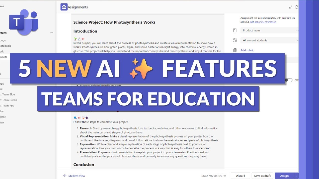 5 new AI features in Microsoft Teams for Education