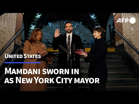 Mamdani, leftist opponent of Trump, sworn in as New York mayor | AFP