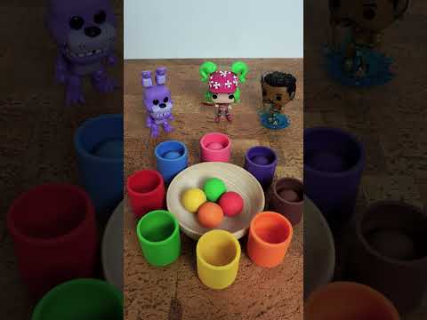 Colorful Jumping Wooden Ballz | ASMR Sounds with FUNKOS