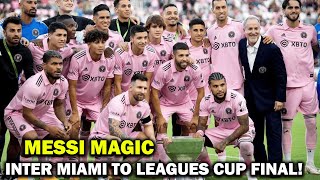 Lionel Messi Masterclass | Inter Miami Wins Leagues Cup 2025 Semifinal | newsdrift