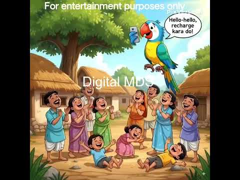 तोता और मोबाइल फोन | Funny Kids Story with Moral | Hindi Kahani” @DigitalMDS