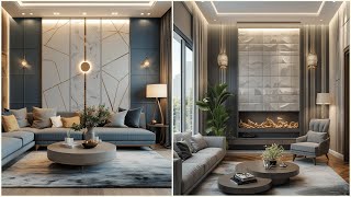 Modern Wall Panel Design for Living Room | Trendy Ideas with Wood, Stone, and Textured Accents