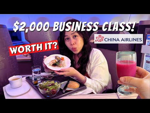 First Time Flying CHINA AIRLINES Business Class & Premium Economy from SYDNEY to TAIPEI Review!