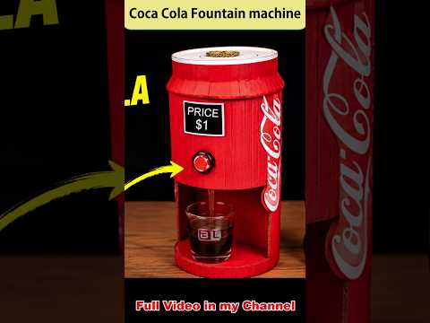 Coca Cola soda Machine at Home #cocacola #diy #creative #shortvideo