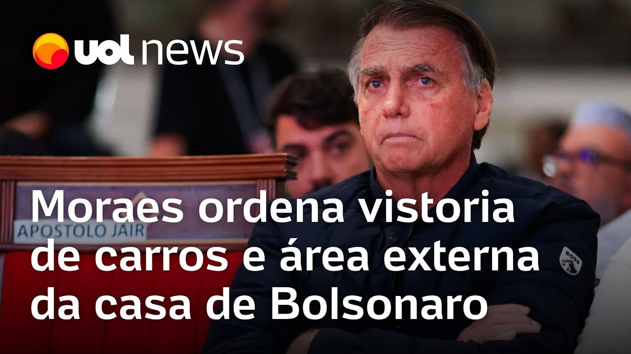 Moraes ordena policiamento na área externa da casa de Bolsonaro e vistoria de porta-malas