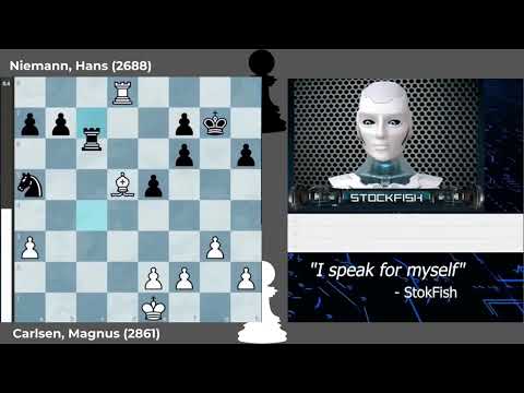 Magnus Carlsen vs Hans Niemann | Controversial chess game moves explained by Stockfish.