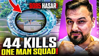 YENİ SEZON KILL REKORUM 44 KILLS ONE MAN SQUAD | PUBG MOBILE