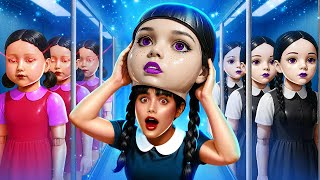 การเมคโอเวอร์ในสไตล์เวนส์เดย์ อาดัมส์ 2: เมื่อตุ๊กตาสควีทเกมเปล่งประกายกลายเป็นเวนส์เดย์ผู้โด่งดัง!