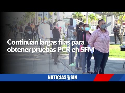 Continúan largas filas para obtener pruebas PCR en SFM