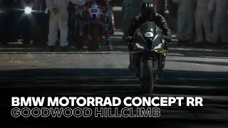 BMW Motorrad Concept RR Debuts in Motion at Goodwood 2025