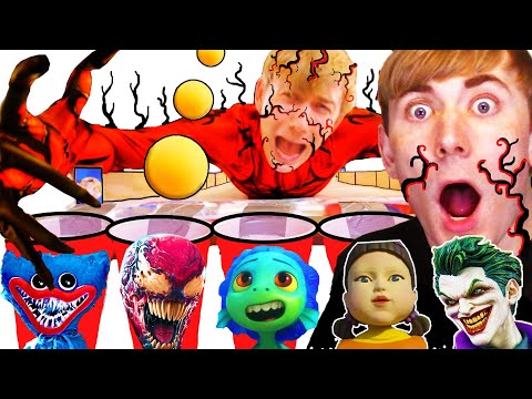 Get BALL in WRONG CUP turn into CHARACTER😈 DO NOT turn into CARNAGE