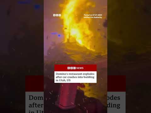 Over 60 firefighters were involved in efforts to tackle the blaze. #Utah #US #BBCNews