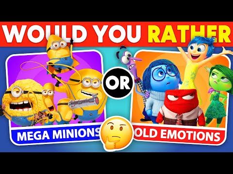 Would You Rather...?🍌🤓 Despicable Me 4 OR Inside Out 2 Edition! Yummy Quiz