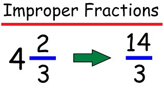How to Convert Mixed Numbers to Improper Fractions