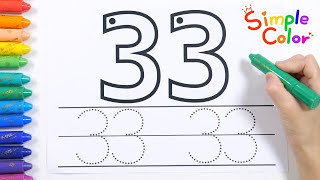 How many friends are going down the slide? | Learning number by counting to 33 | Number Kindergarten