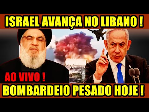 AO VIVO ! NOVAS EXPL0SÕES NO LIBANO !  ISRAEL CASTIGA DURAMENTE O REDUTO DO RESBHOLAH !