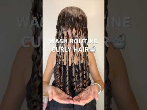 JOUR 5 : Routine lavage hydratation cheveux bouclés 🛁 #cheveuxbouclés #routinecheveuxbouclés #curly