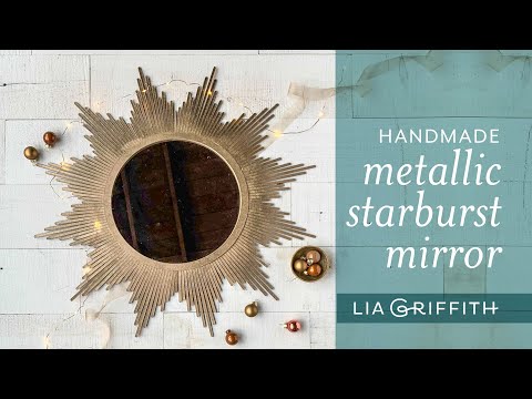 Handmade Metallic Starburst Mirror