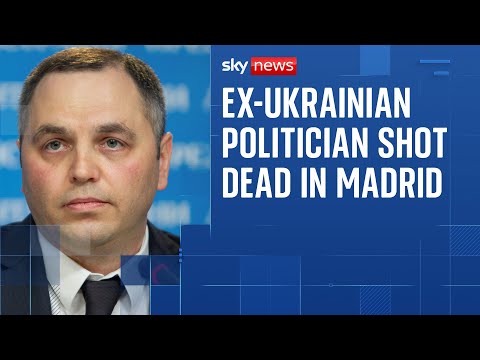 Former Ukrainian politician shot dead outside school in Madrid