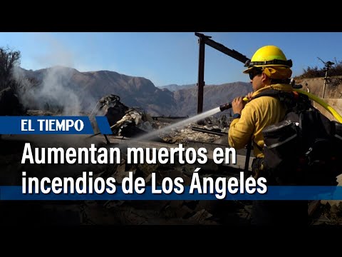 Aumenta cifra de muertos en incendios de Los Ángeles con vientos aún más peligrosos