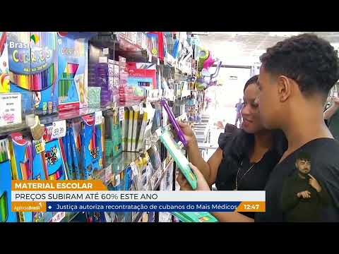 Preços do material escolar subiram até 60% este ano