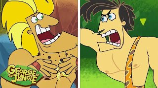 GEORGE 🆚 STEVE! 💥 | George of the Jungle | 1 Hour of Full Episodes | Cartoons For Kids
