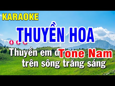 Karaoke Thuyền Hoa Nhạc Sống Tone Nam Cha Cha Cha Huỳnh Anh