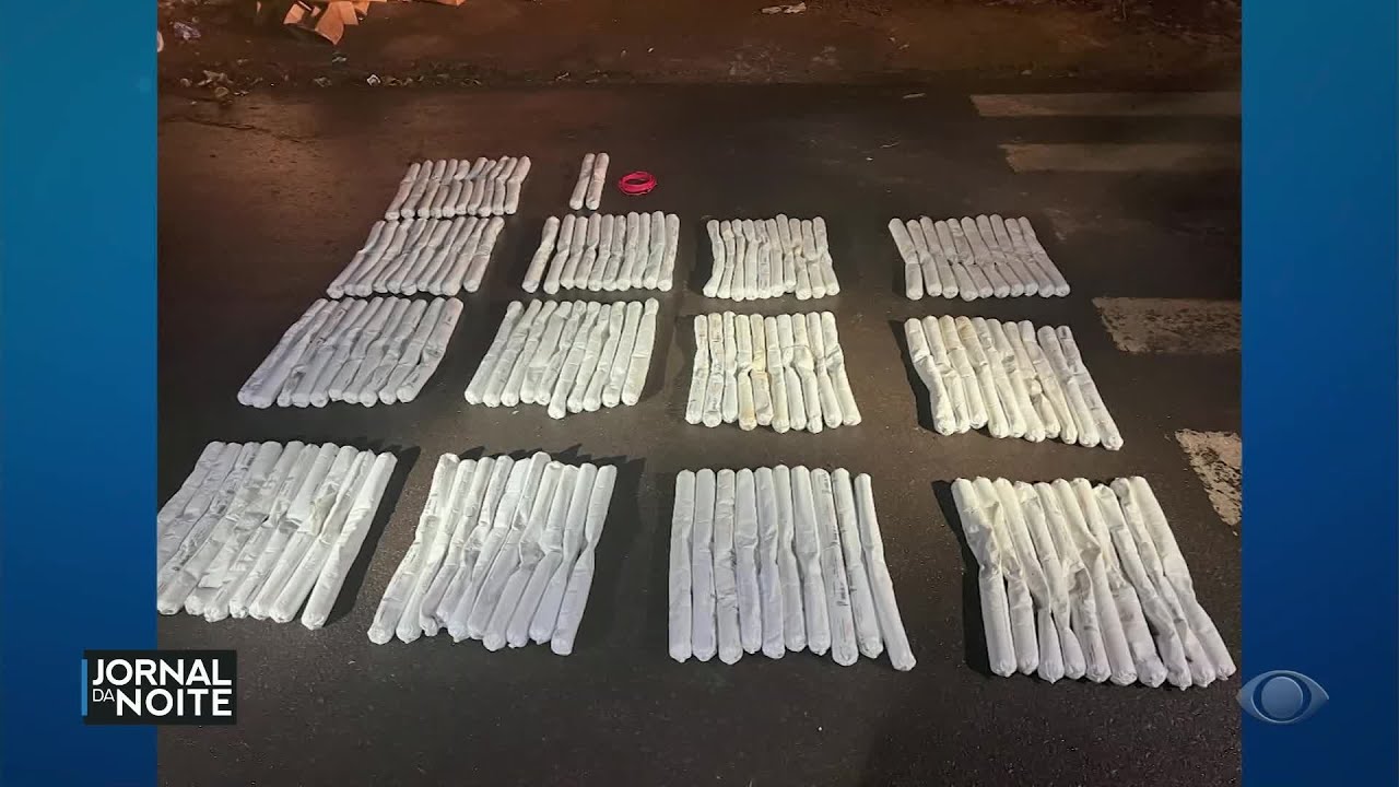 Polícia encontra mais de 200kg de dinamite dentro de caminhonete no Paraná