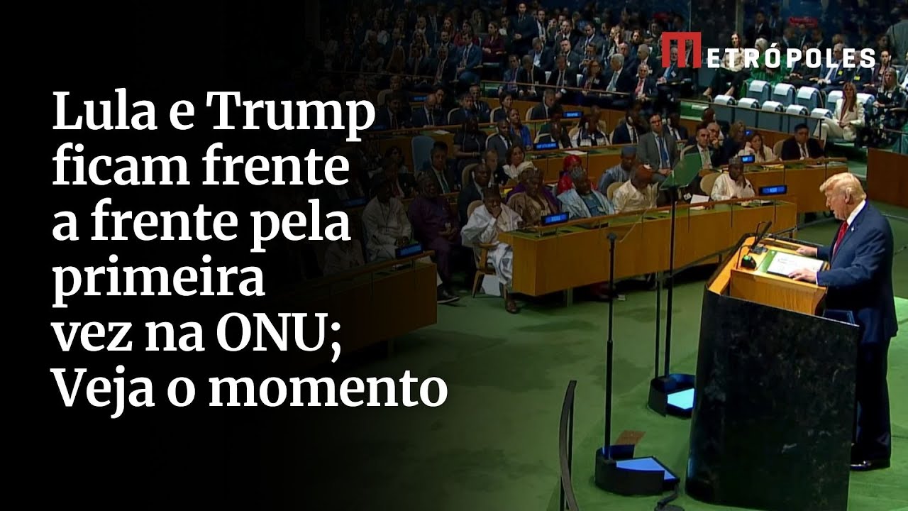 Lula e Trump ficam frente a frente pela primeira vez na ONU Veja o momento