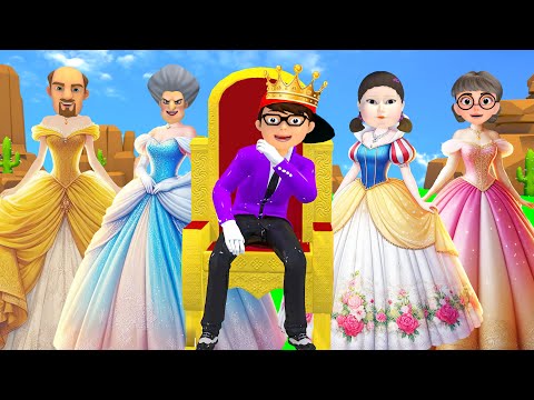 Scary Teacher 3D vs Squid Game Draw And Princess Dress Nice or Error Dressing Room 5 Times Challenge