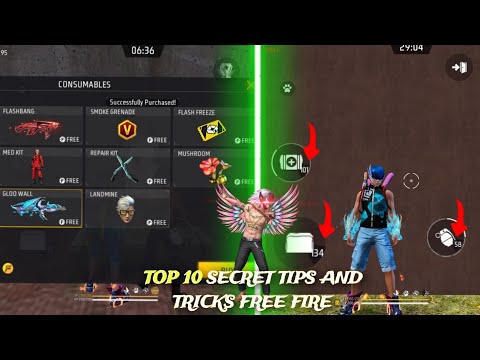 Top 10 New Secret Tips And Tricks free fire | hidden places freefire | best tips and tricks freefire