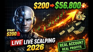 $200 ➜ $56,800 💥LIVE SCALPING 2026,INSANE PROFIT! #aimaxproea #trading