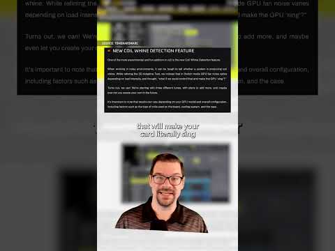 Tool to detect GPU coil whine
