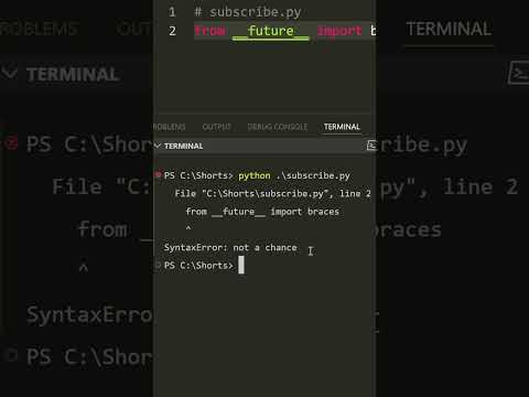 Python is an interesting language. Because if you import this look at what you get?!