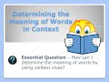 Decoding Unknown Words with Context Clues